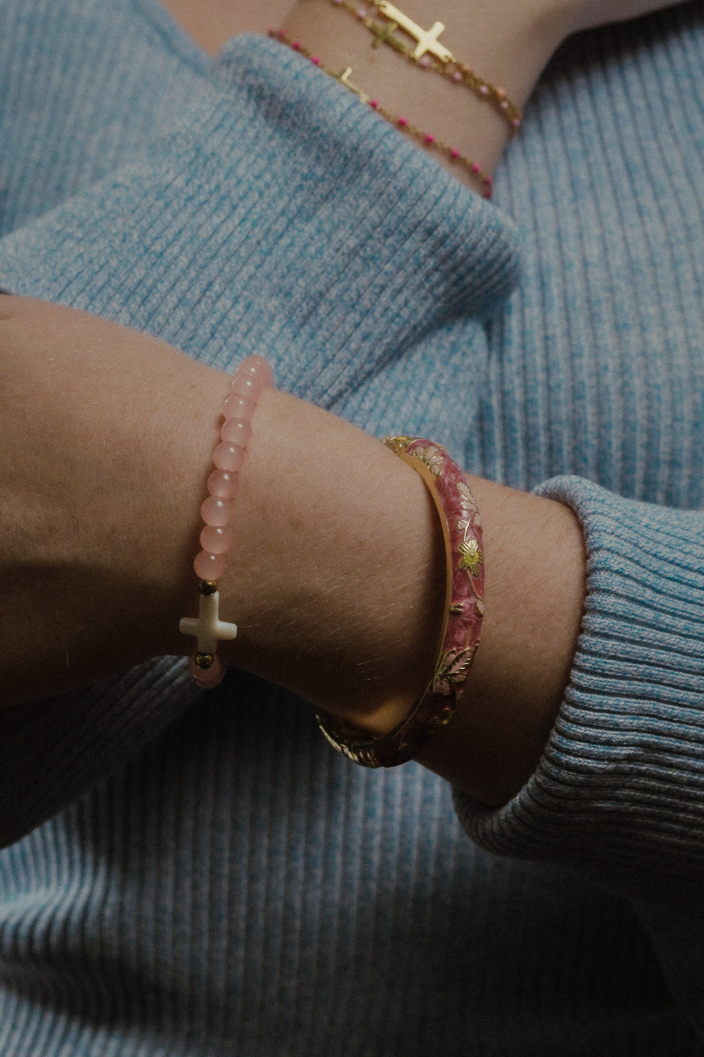 Bracelet Jonc Fleurie